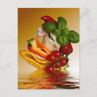 Peppers Basil Tomaten Knoflook Briefkaart