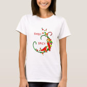 Peppers Fiesta Chili Dames T-shirt doux épicé (Devant)