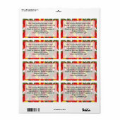 Peppers Labels Cadeaus uit de Keuken hebben labels (Full Sheet)