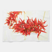 Peppers Red Hot Chili accrochés à la serviette sèc (Horizontal)