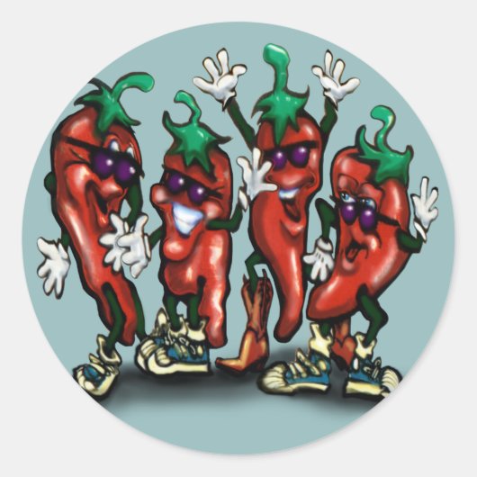 Peppers Ronde Sticker (Voorkant)