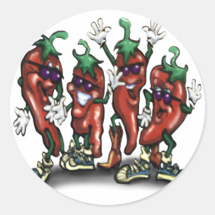 Peppers Ronde Sticker