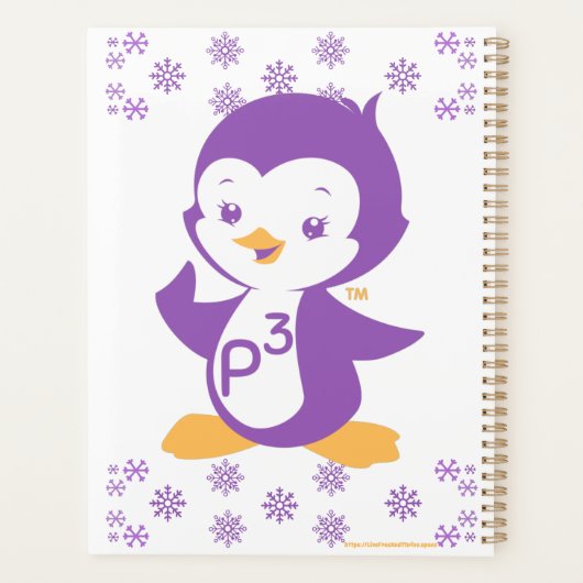 Peppy Paars Penguin Planner (Achterkant)