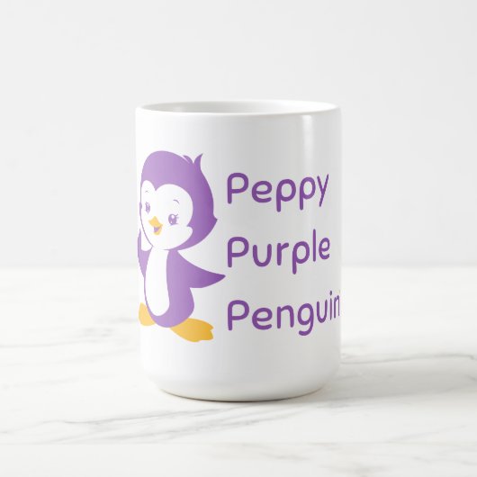 Peppy Paarse Penguin mok (Midden)