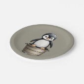 Peppy Penguin Papieren Bordje (Gekanteld)