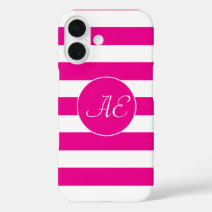 Peppy Pink Cabana Stripes Hoesje-Mate iPhone Case