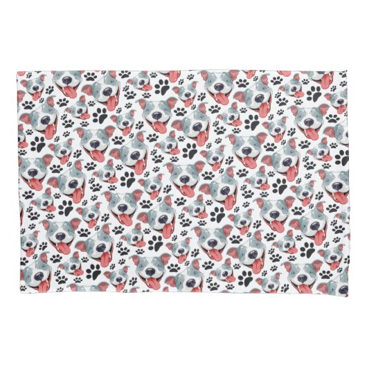 Peppy Pit Bull American Pitbull Pet Puppy Dog Kussensloop (Voorkant)