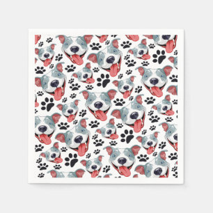 Peppy Pit Bull American Pitbull Pet Puppy Dog Servet