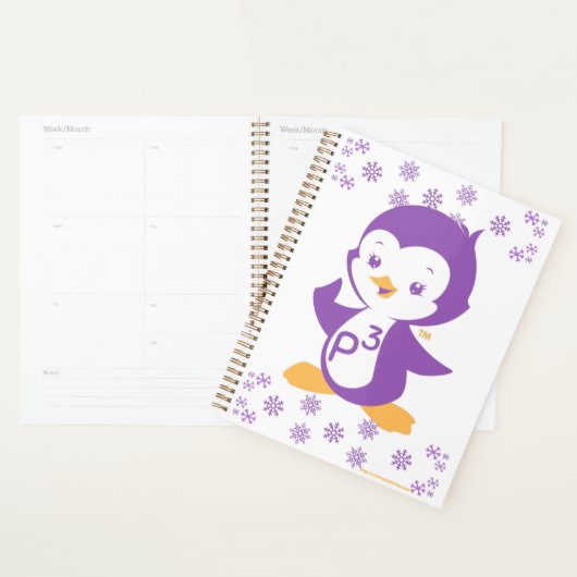 Peppy Purple Penguin (Devant avec enveloppe)