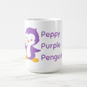 Peppy Purple Penguin mug (Centre)