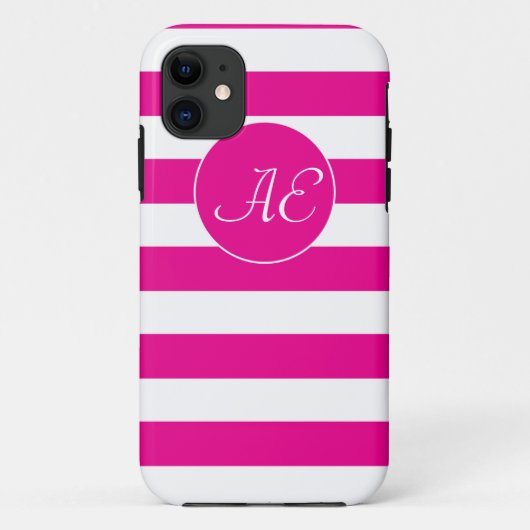 Peppy Roze Cabana Stripes Case-Mate iPhone Case (Achterkant)