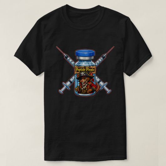 Peptide Piraat T-shirt (Design voorkant)