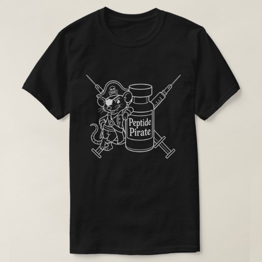 Peptide Piraat T-shirt (Design voorkant)