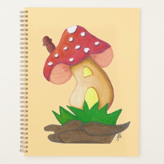 Pequena Casa de Cogumelo Caderno Espiral (Devant)