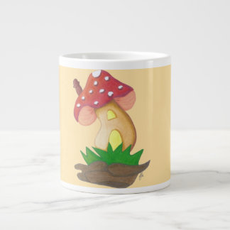 Pequena Casa de Cogumelo Caneca Extra Grote Beker