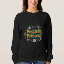 Pequeña Princesa Sweatshirt - Retro Groovy Spaans