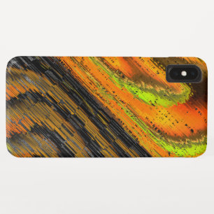 Pequeno mosaico amarelado transversal e deformado iPhone XS max hoesje