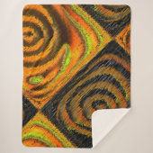 Pequeno mosaico amarelado transversal e deformado sherpa deken (Voorkant)