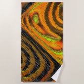 Pequeno mosaico amarelado transversal e deformado strandlaken (Voorkant)