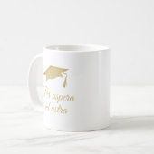 Per aspera ad astra Latijnse quote gouden script  Koffiemok (Voorkant links)