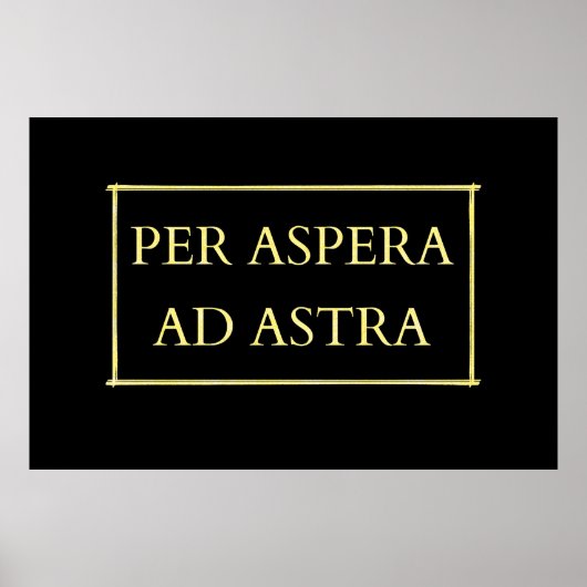Per aspera ad astra poster (Voorkant)