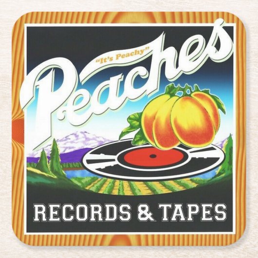 Peraches Records & Tapes Onderzetter Set (Voorkant)