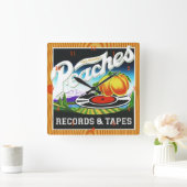 Peraches Records & Tapes Wall Clock Vierkante Klok (Huis)