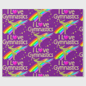 PERALIZED I LOVE GYMNASTICS DESIGN CADEAUPAPIER (Vlak)