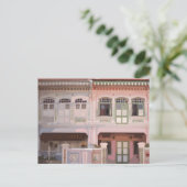 Peranakan Shophouses Briefkaart (Staand voorkant)