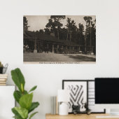 Perbble Beach, CA - Lodge in the Firth by the Zee Poster (Thuiskantoor)