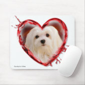 Perce-neige le tapis de souris maltais (Avec souris)