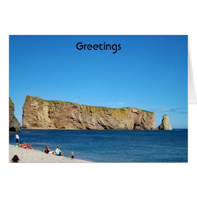 Percé Rock in de Golf van de St. Lawrence (Voorkant Horizontaal)