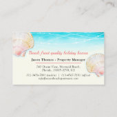 Perceel shell waterverf condo visitekaartje (Achterkant)