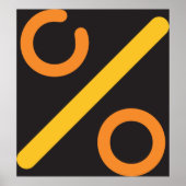Percent Icon Poster (Devant)