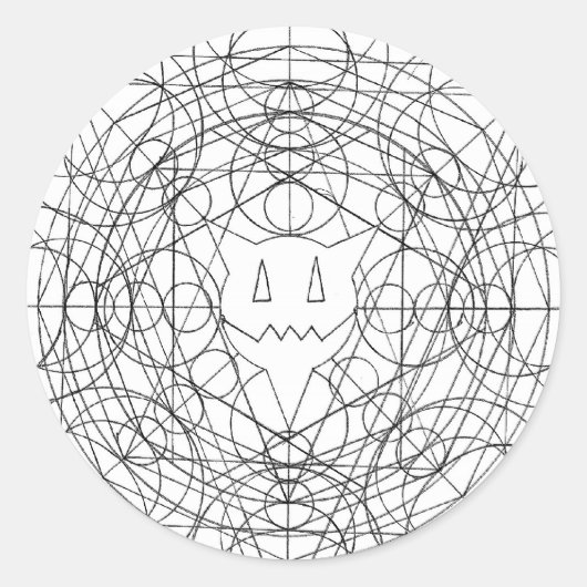 percentage snijpunt ronde sticker (Voorkant)