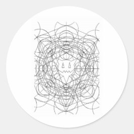 percentage snijpunt ronde sticker