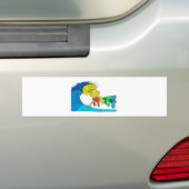 percentage surfen bumpersticker (Op auto)