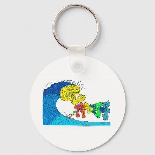 percentage surfen sleutelhanger (Voorkant)