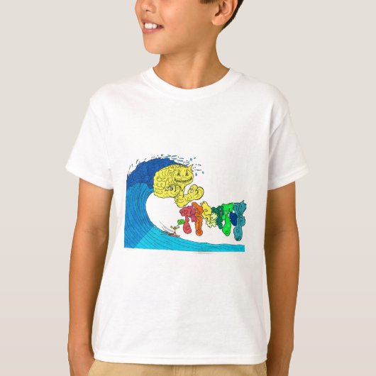 percentage surfen t-shirt (Voorkant)