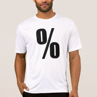 % percentage teken 100% symbool percentage pictogr t-shirt