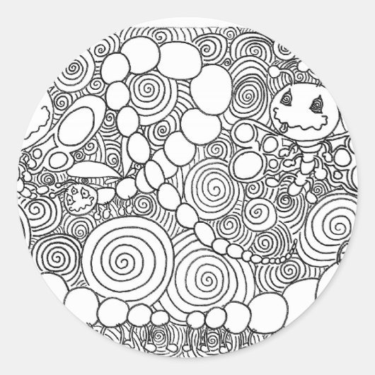 Percentum Bugz Ronde Sticker (Voorkant)