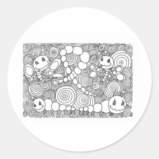 Percentum Bugz Ronde Sticker (Voorkant)