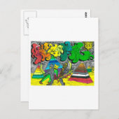 Percentum Chopping Mummies Briefkaart (Voorkant / Achterkant)