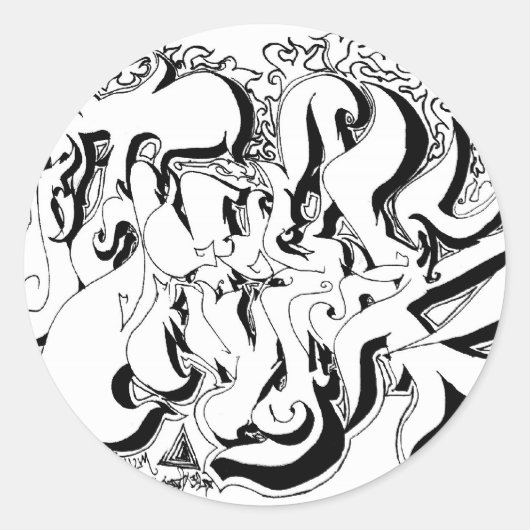 Percentum Graph Ronde Sticker (Voorkant)