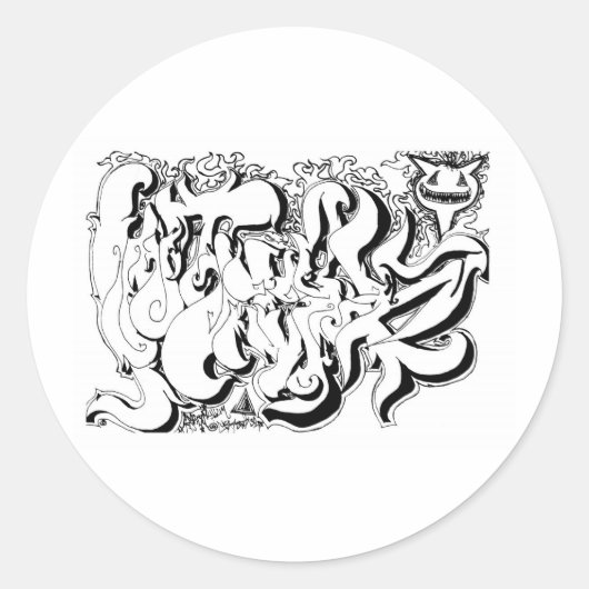 Percentum Graph Ronde Sticker (Voorkant)