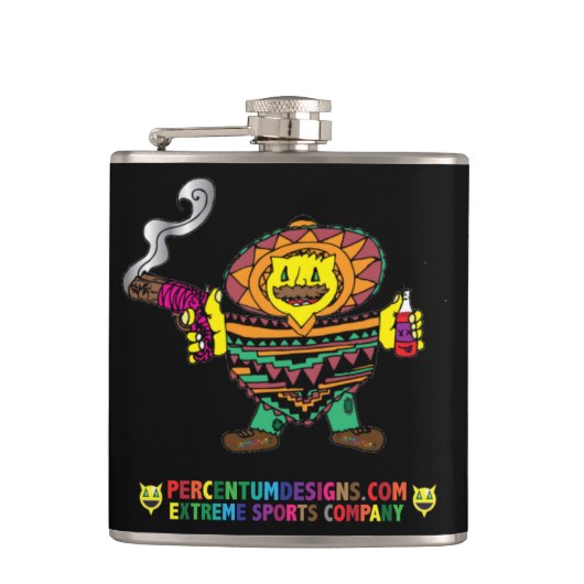 Percentum Mexican Hip Flask Heupfles (Voorkant)