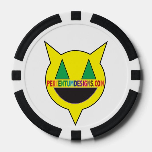 PERCENTUMDESIGNS.COM Klassieke speelkaarten Poker Chips (Voorkant)