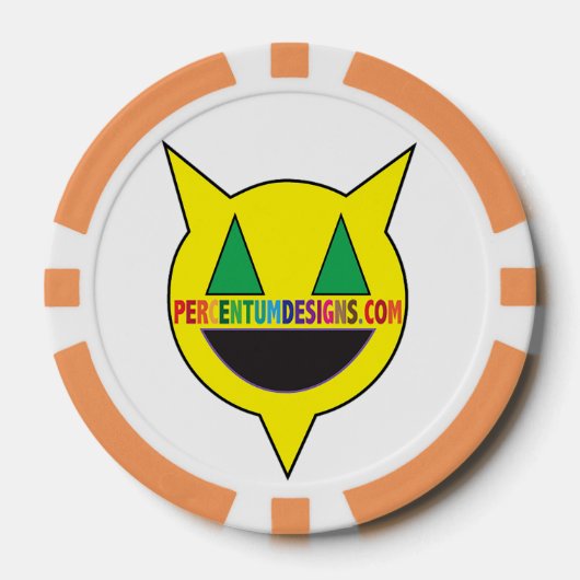 PERCENTUMDESIGNS.COM Poker Chip (Voorkant)