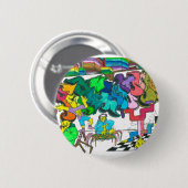 PercentumHipHop Ronde Button 5,7 Cm (Voorkant /achterkant)