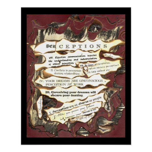 Perceptie Perfect Poster (Voorkant)